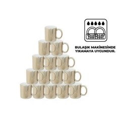 Sublimasyon Metalik Gümüş Yaldız Kupa- Kutusuz