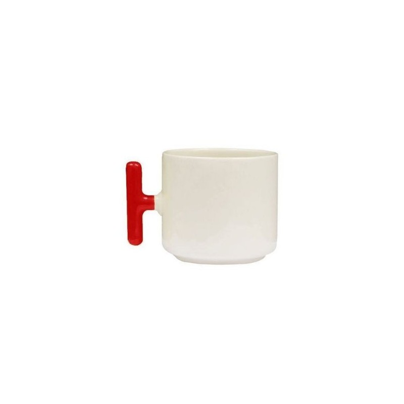 Sublimasyon Seramik T Kupa Bardak Sapı Kırmızı